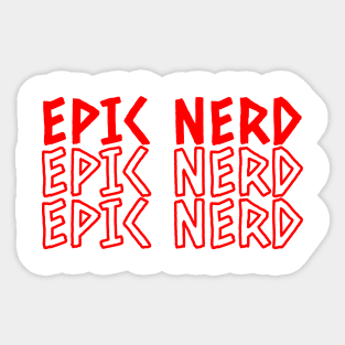 Epic Nerd Sticker